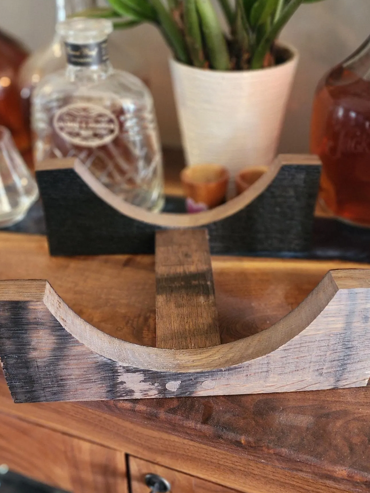 Handmade Display Stand for 1.8-Gallon Barrels