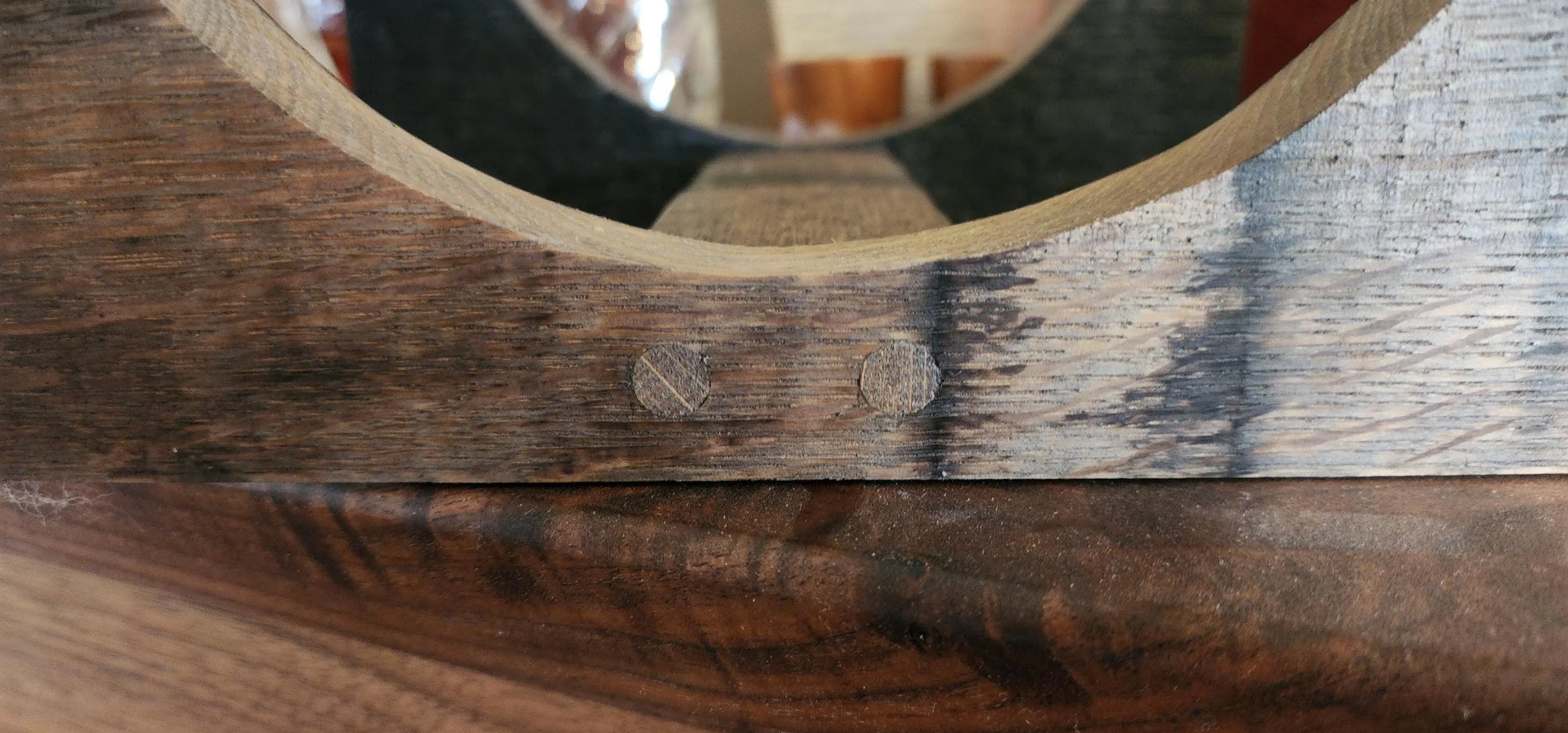 Handmade Display Stand for 1.8-Gallon Barrels