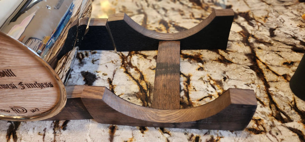 Handmade Display Stand for 1.8-Gallon Barrels