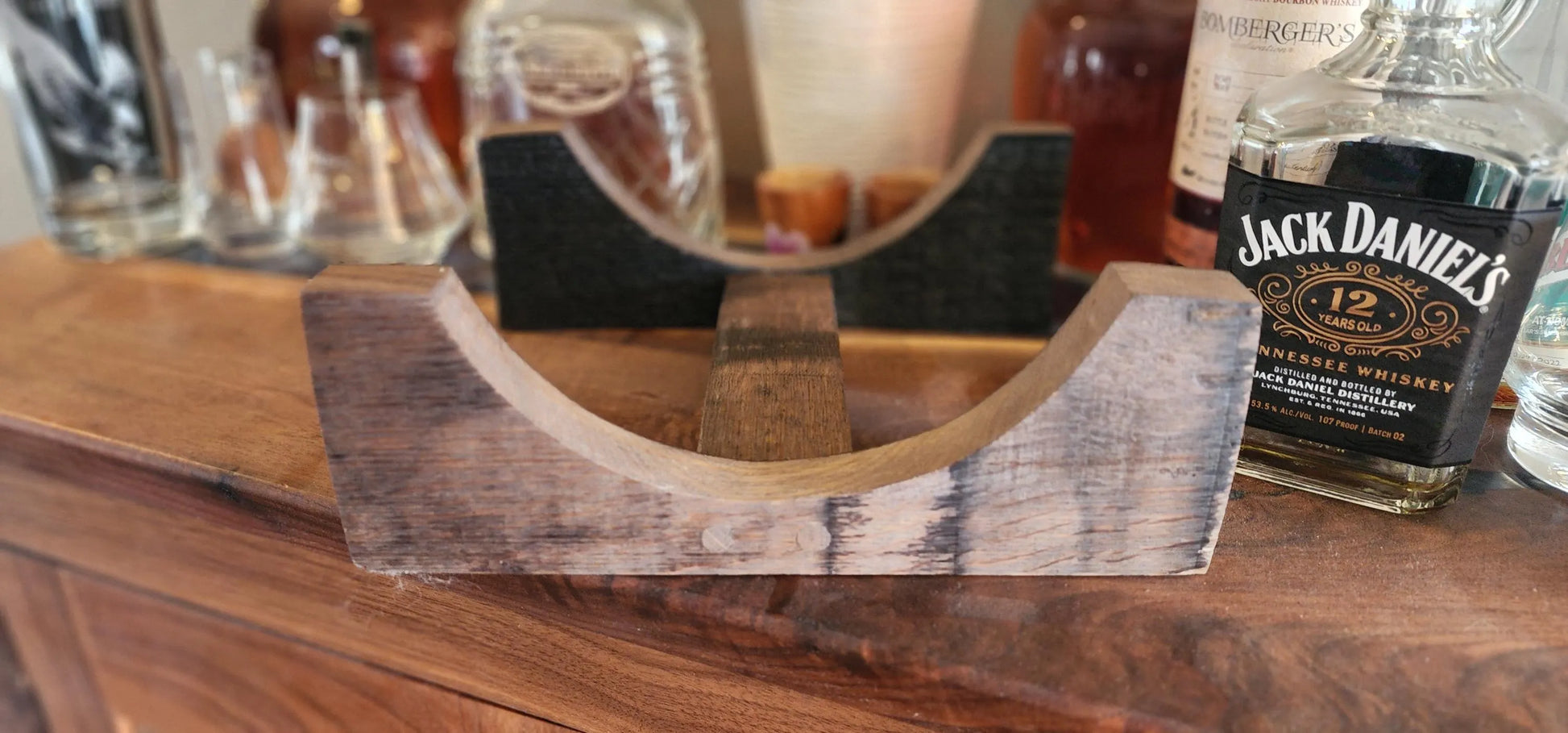 Handmade Display Stand for 1.8-Gallon Barrels