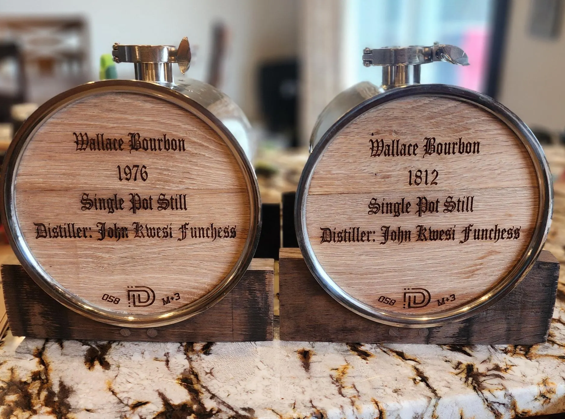 Handmade Display Stand for 1.8-Gallon Barrels